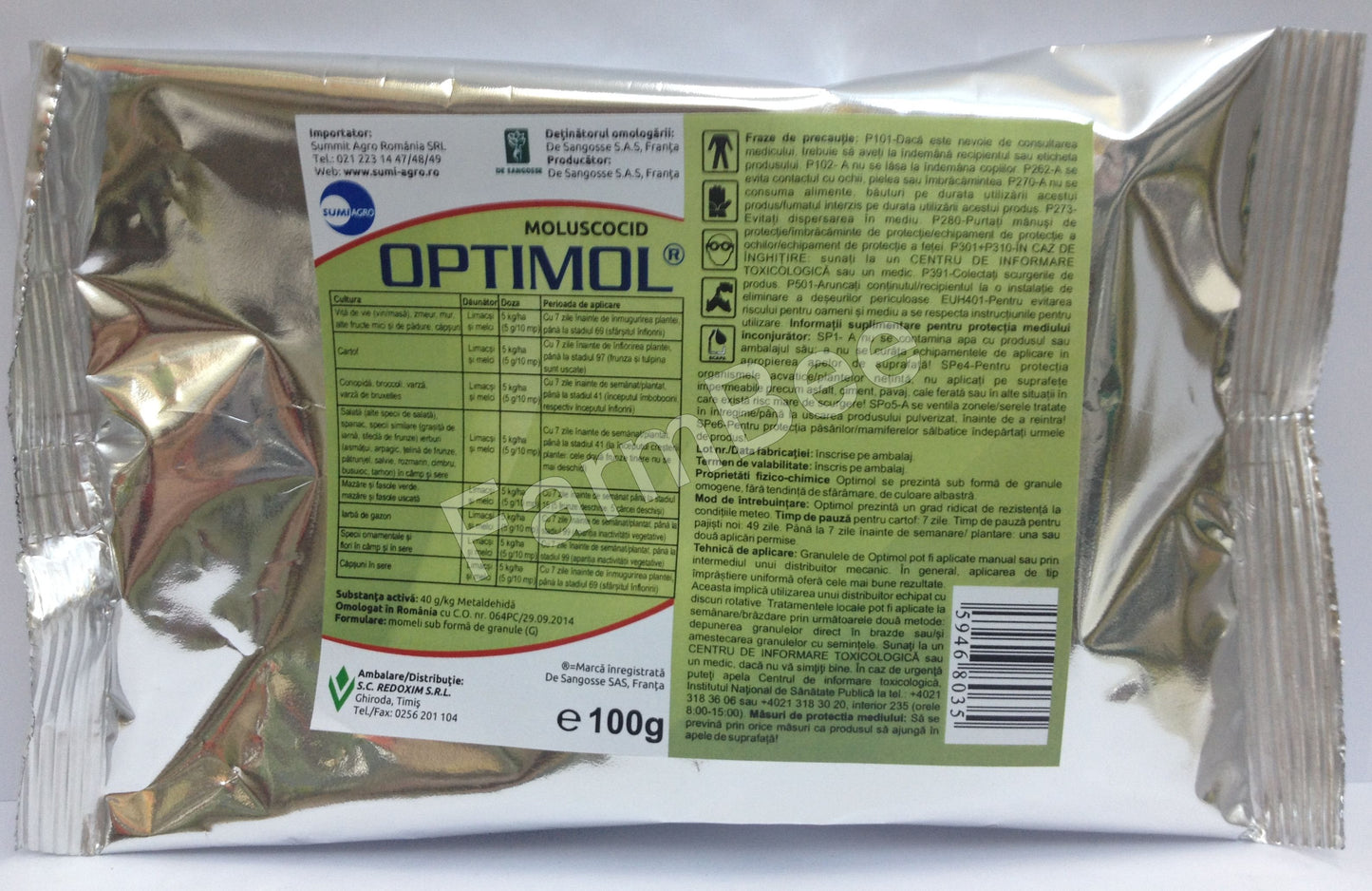Moluscocid Optimol (100 g), De Sangosse