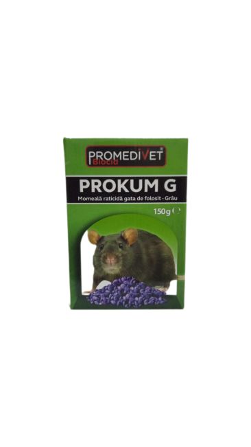 Momeala raticida Prokum G grau (150 g), Promedivet