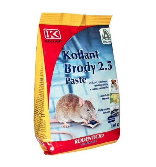 Momeala raticida tip pasta Brody 2.5 (150 g), Kollant