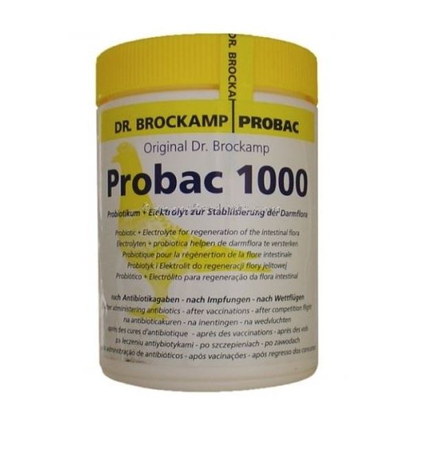 Probiotic pentru regenerarea florei intestinale la porumbei Probac 1000 (500 g), Dr. Brockamp