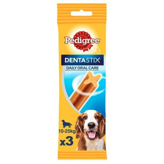 Recompensa DentaStix pentru caini adulti talie medie 3 buc (77 g), Pedigree