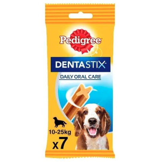 Recompensa DentaStix pentru caini adulti talie medie 7 buc (180 g), Pedigree