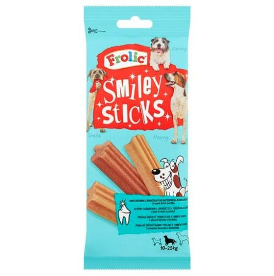 Recompense Smiley Sticks pentru caini adulti -pui si vita (175 g) , Frolic