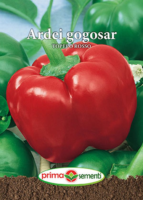 Seminte ardei gogosar Topepo Rosso (1 g), Prima Sementi