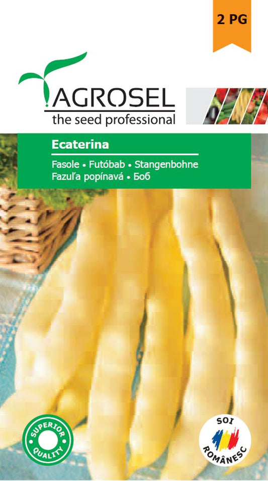Seminte fasole urcatoare soi autohton Ecaterina (25 kg), Agrosel