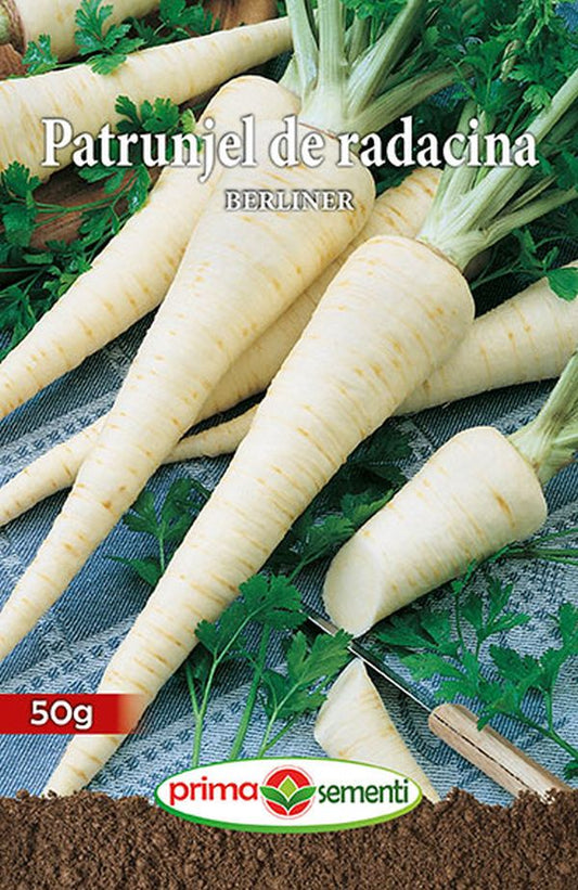 Seminte patrunjel de radacina Berliner (50 g), Prima Sementi
