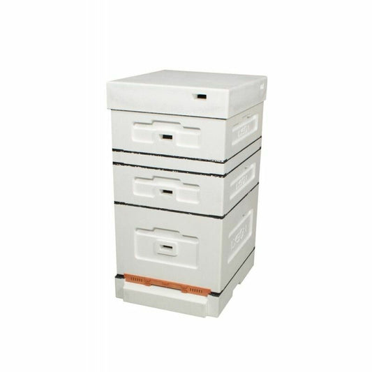 Stup din polisiren Dadant  cu fund inalt antivarroua si magazie 1/2 - 10 rame, Apis