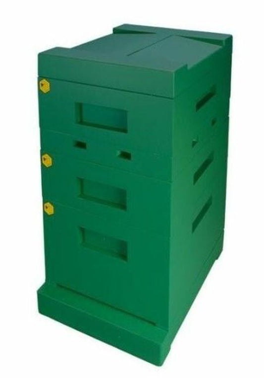 Stup din polistiren Dadant Blatt vopsit si magazie de 1/2, Apis