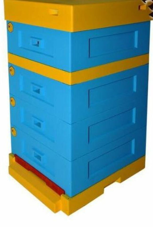 Stup din polistiren Dadant cu fund antivarroua si magazii 1/2, Apis