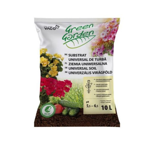 Substrat universal de turba Green Garden (10 l), Vaco