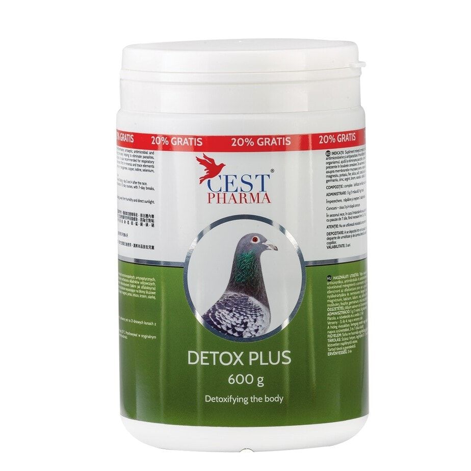 Supliment mineral pentru porumbei Detox Plus (600 g), Cest Pharma
