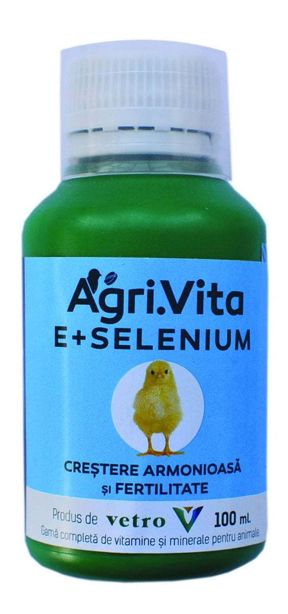 Supliment nutritiv pentru pasari si animale Agri.Vita E+Selenium (100 ml), Agri.Shop