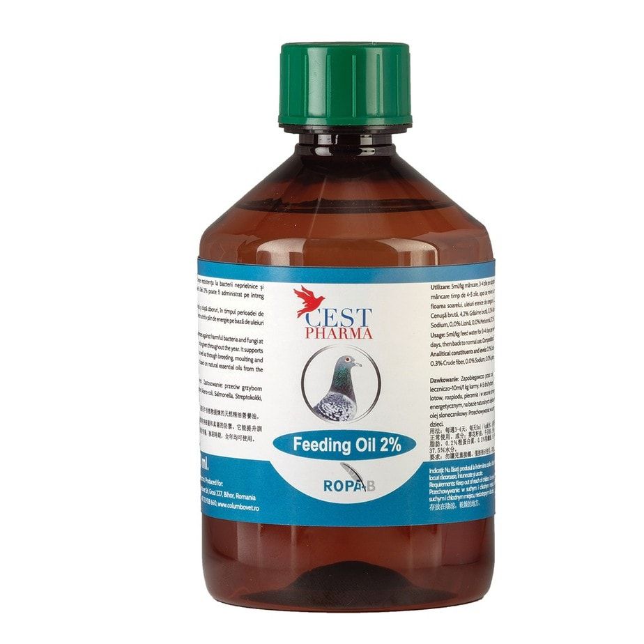 Supliment nutritiv pentru porumbei Feeding Oil 2% (500 ml), Cest Pharma