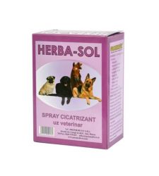 Adjuvant veterinar spray cicatrizant Herba-Sol (150 ml), Promedivet