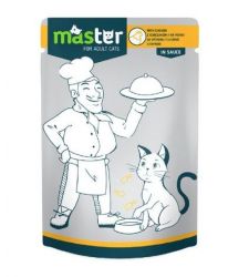 Hrana umeda pentru pisici adulte - pui (80 g), Master