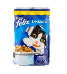 Hrana umeda pentru pisici Felix Fantastic - pui (100 g), Purina